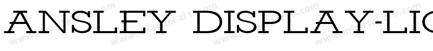 Ansley Display-Light字体转换